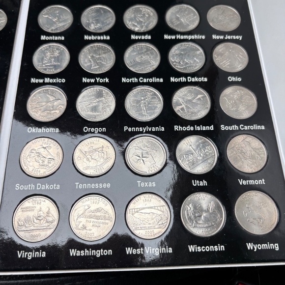 3 Full Sets of 50 State Quarter Collections with Book Holder - Picture 7 of 13
